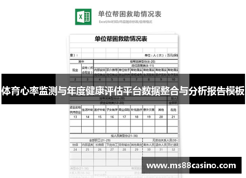 体育心率监测与年度健康评估平台数据整合与分析报告模板